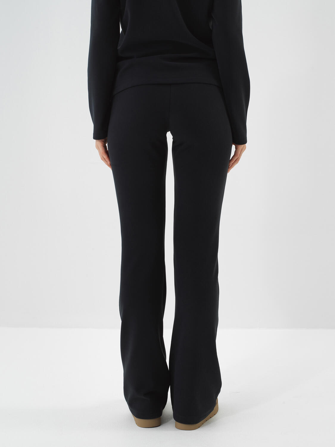 Lacivert Modal Dokulu Oversize Pantolon - 4