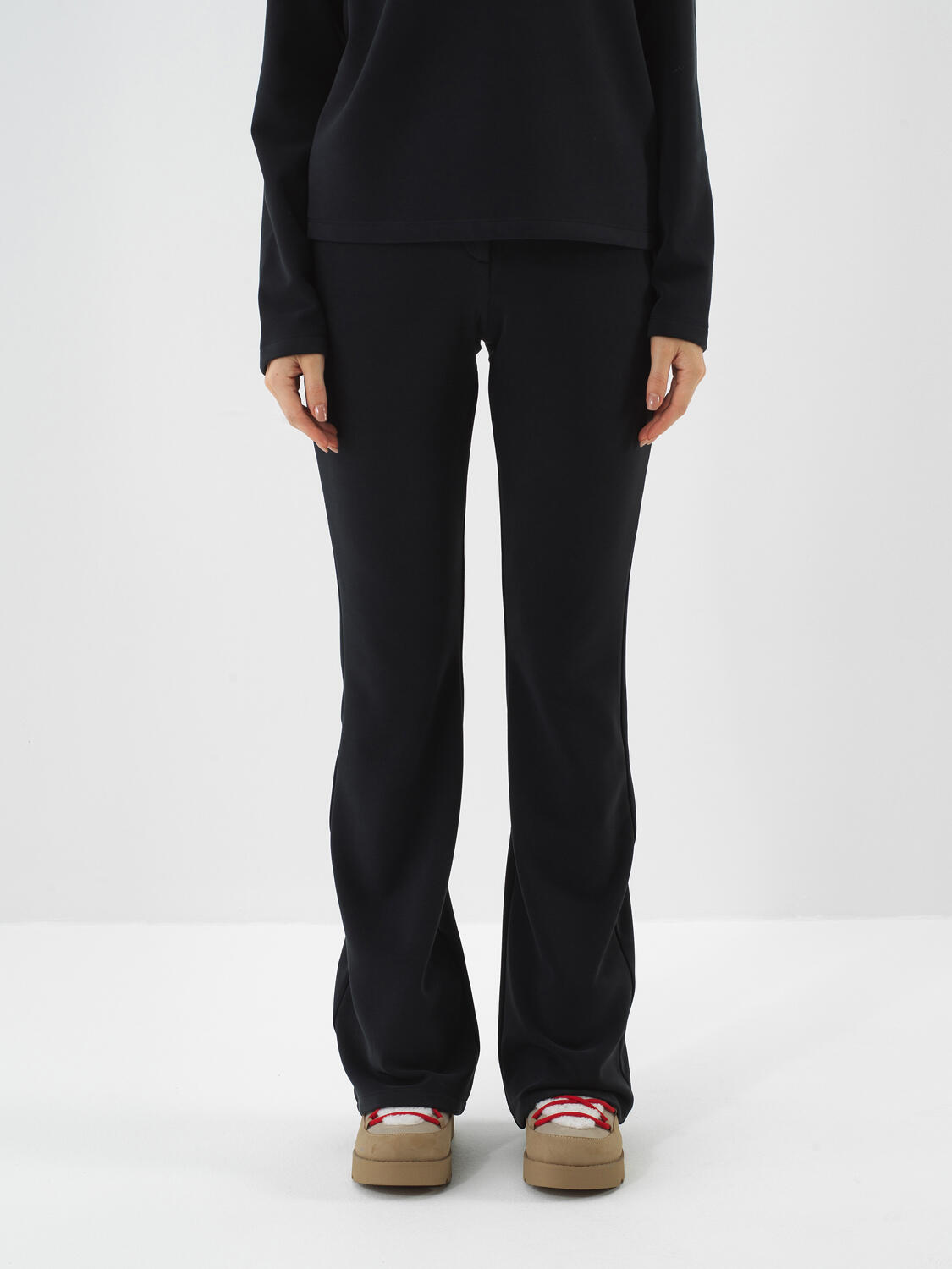 Lacivert Modal Dokulu Oversize Pantolon - 1