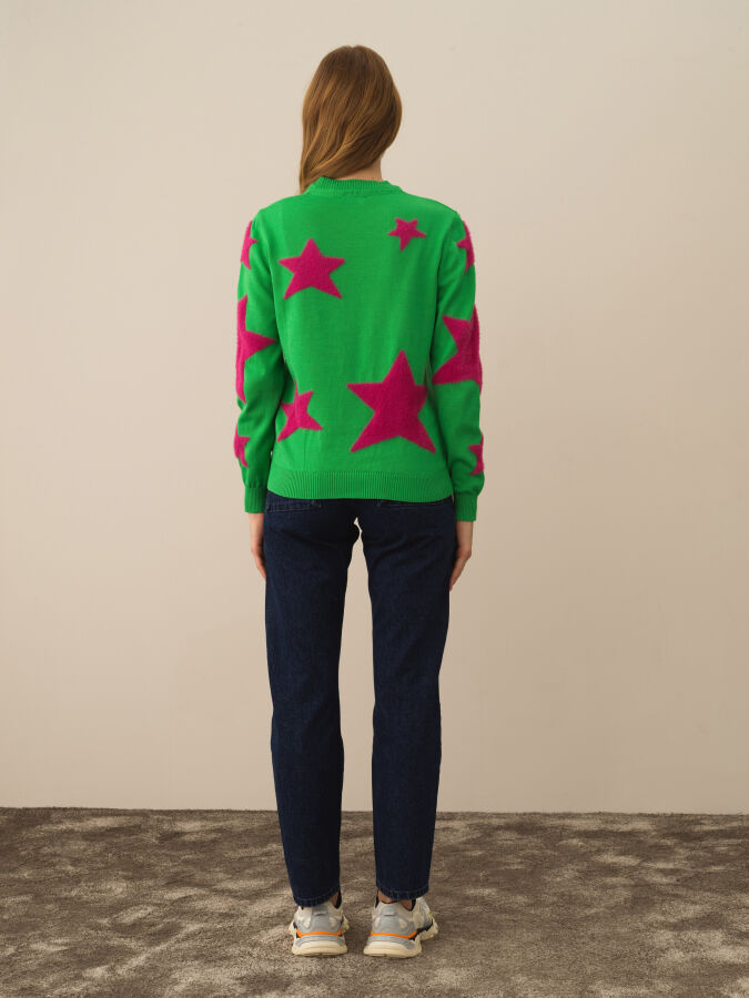 Lacivert Pamuk Dokulu Oversize Pantolon - Xint