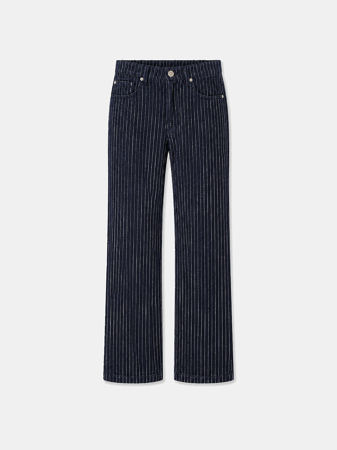 Lacivert Oversize Pamuklu Denim Pantolon
