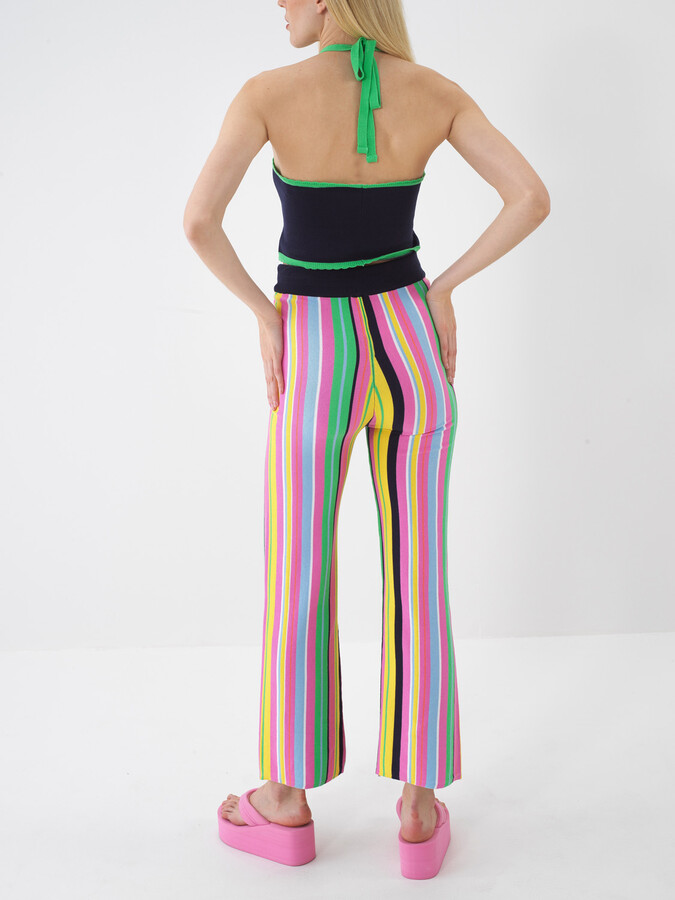 Lacivert Pamuk Dokulu Regular Fit Pantolon - 5