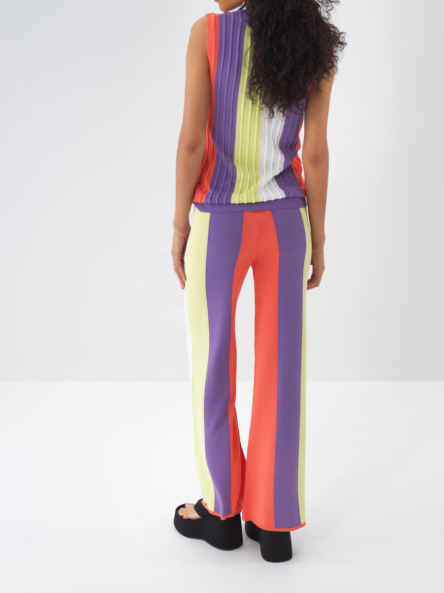 Lila Doğal Dökümlü Regular Fit Pantolon - 5