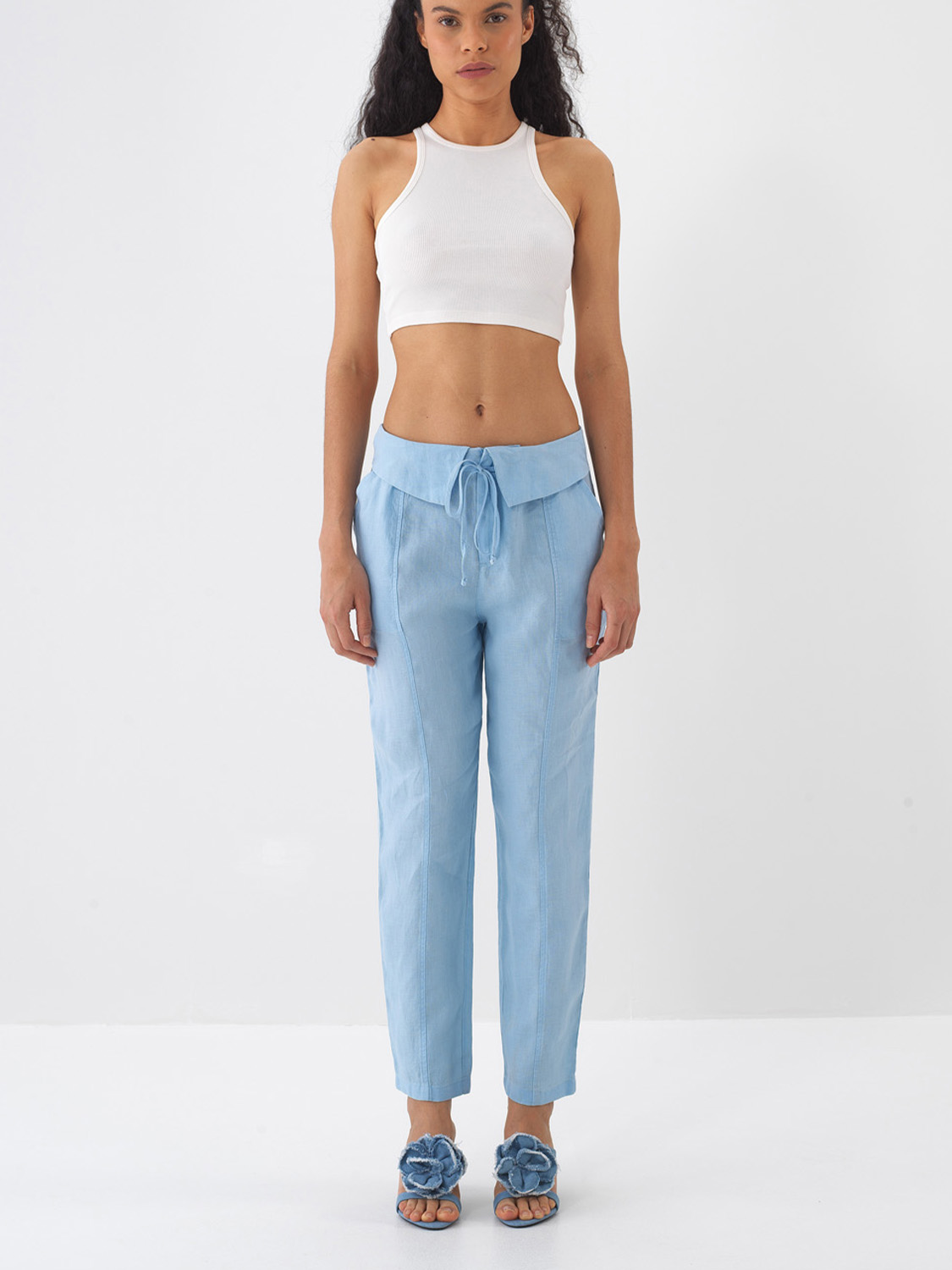 Mavi %100 Keten Regular Fit Pantolon