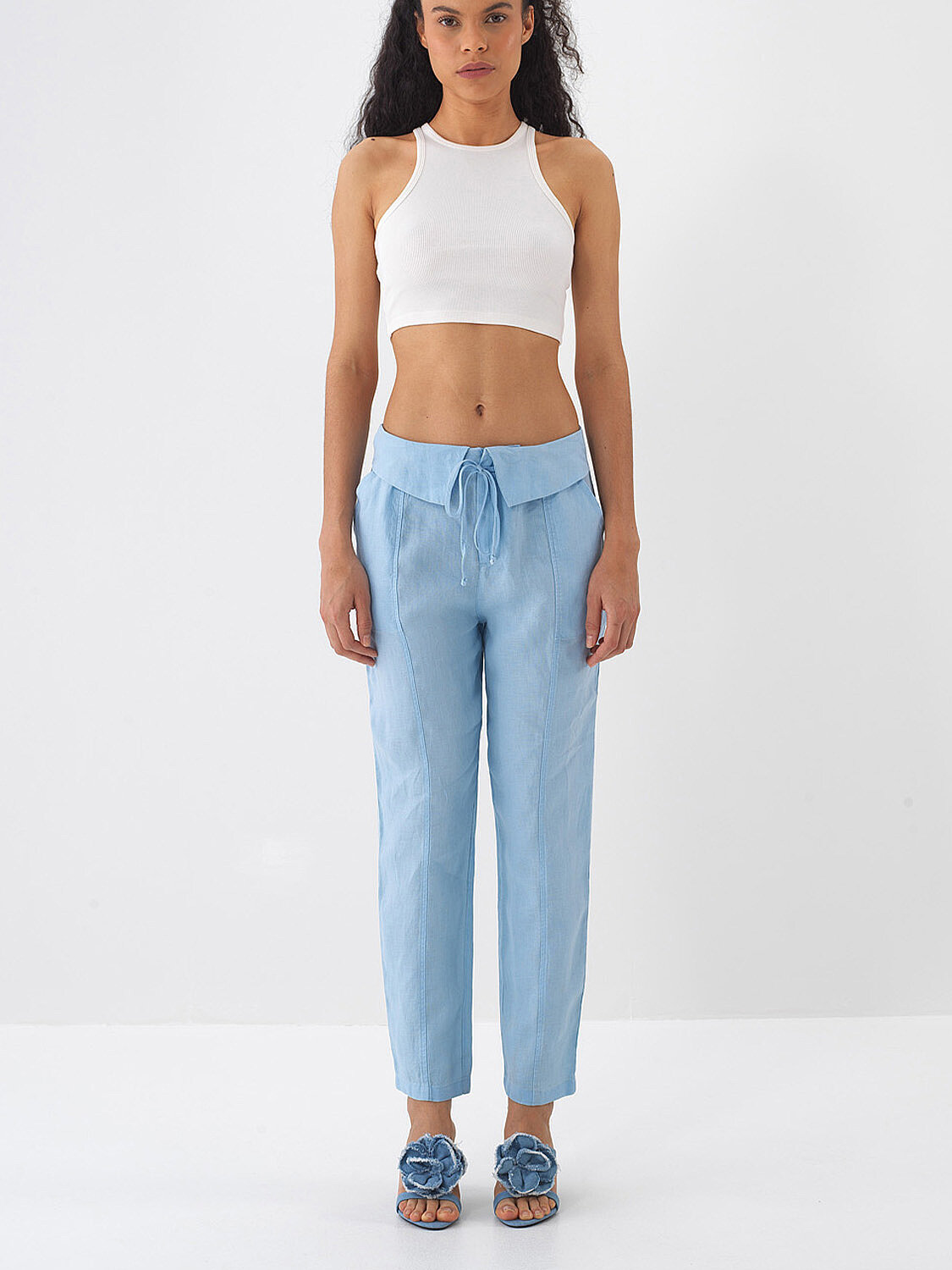 Mavi %100 Keten Regular Fit Pantolon
