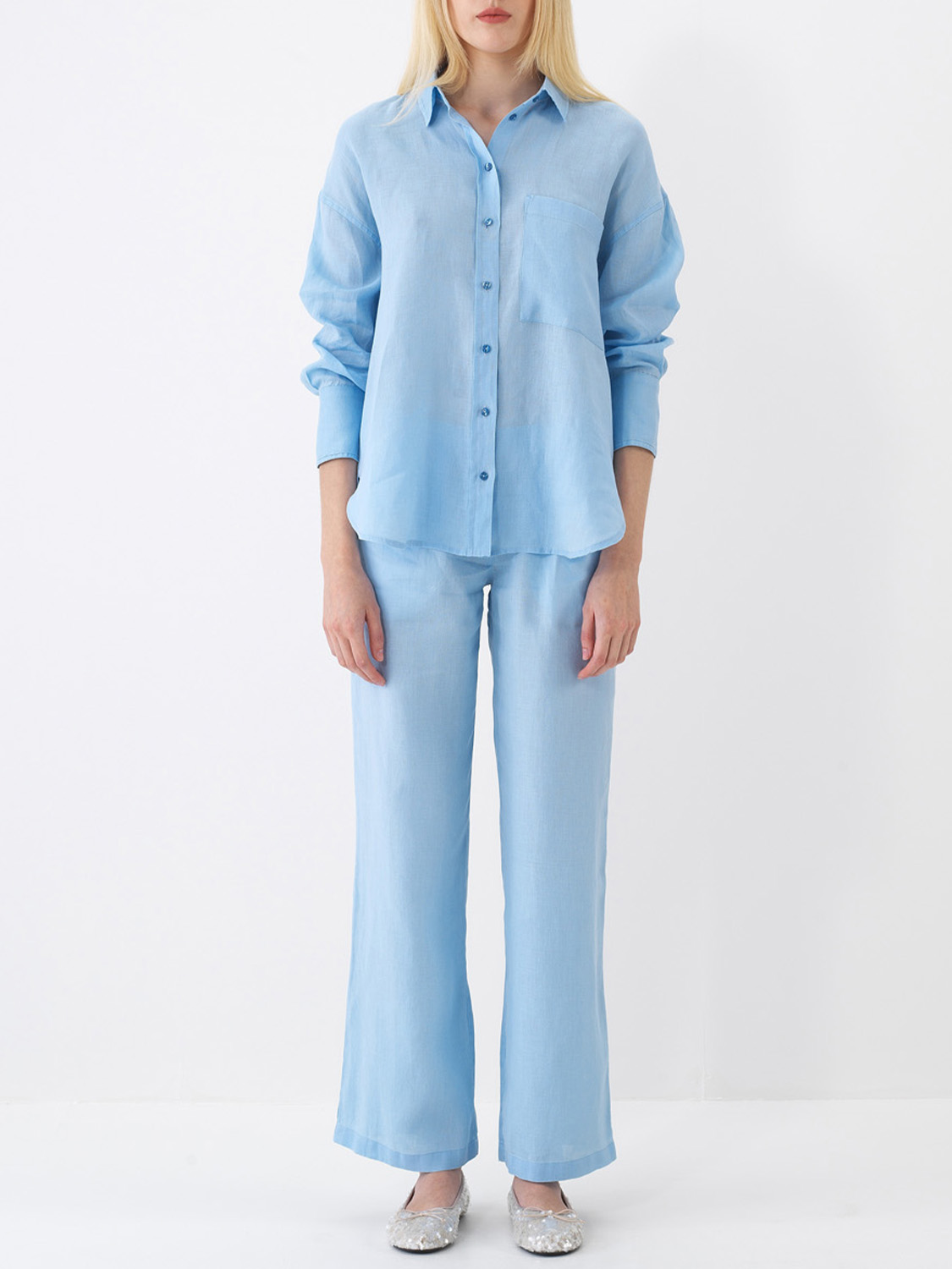 Mavi %100 Keten Regular Fit Pantolon