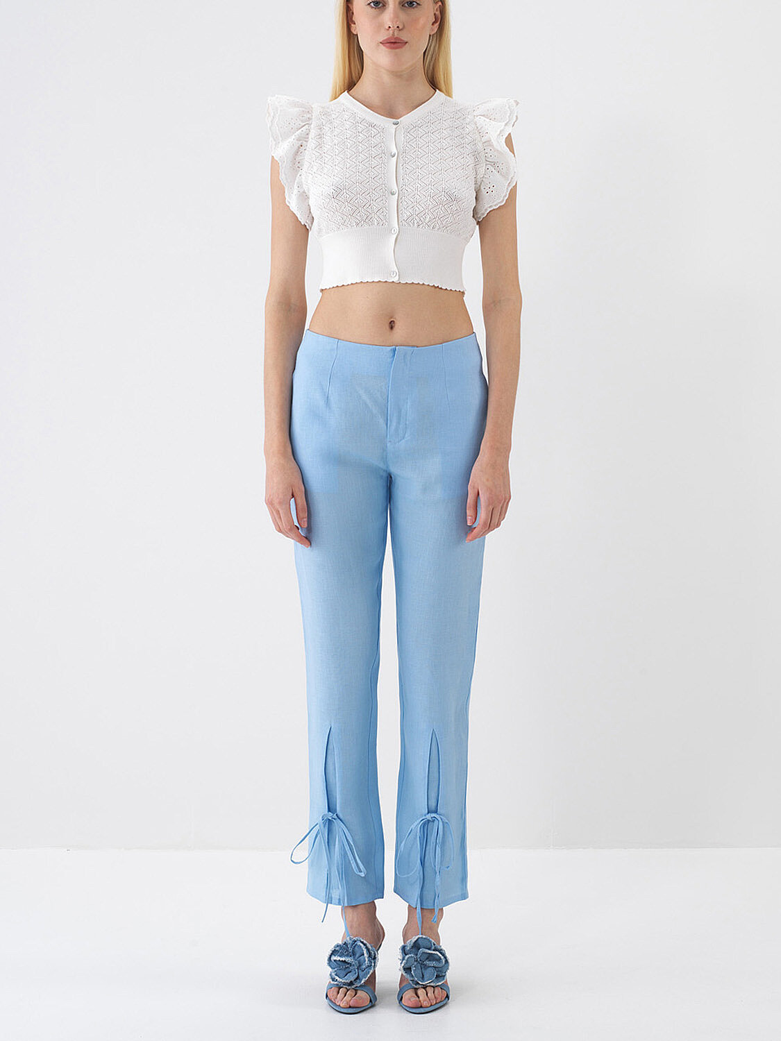 Mavi %100 Keten Regular Fit Pantolon
