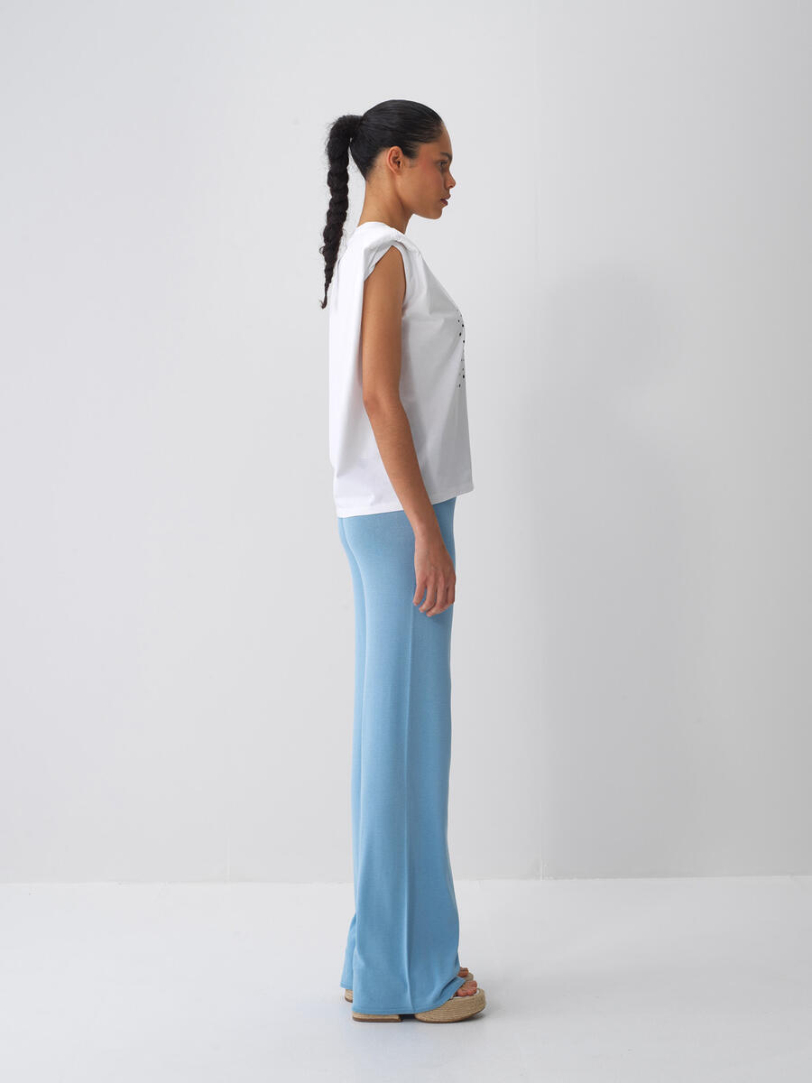 Mavi Doğal Dökümlü Regular Fit Pantolon - 3