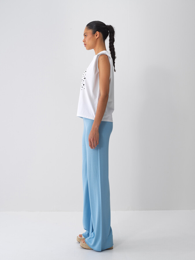 Mavi Doğal Dökümlü Regular Fit Pantolon (4)