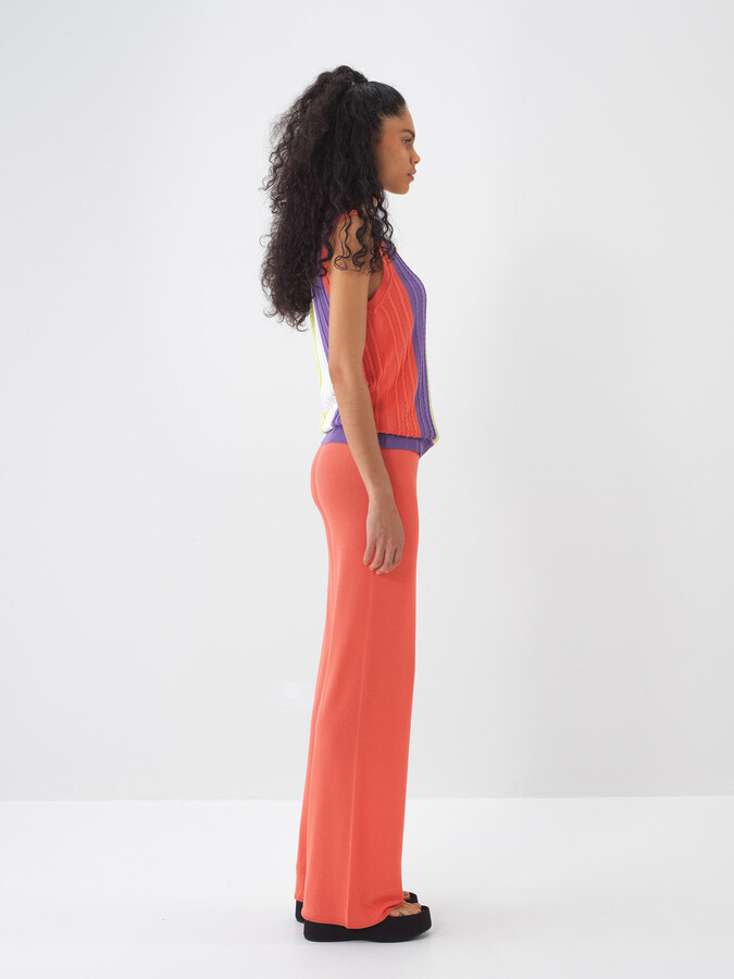Nar Çiçeği Doğal Dökümlü Regular Fit Pantolon (4)