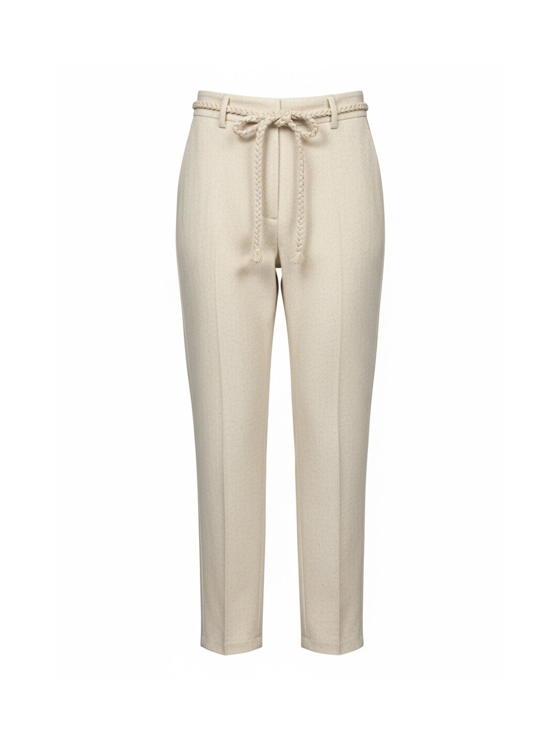 Naturel Keten Karışımlı Regular Fit Pantolon - 4