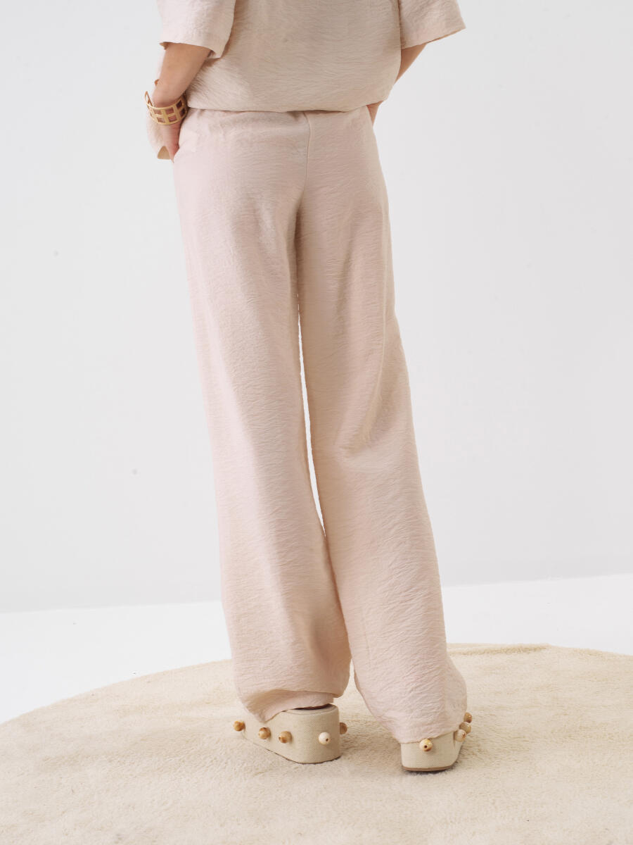 Naturel Doğal Dökümlü Oversize Pantolon - 4