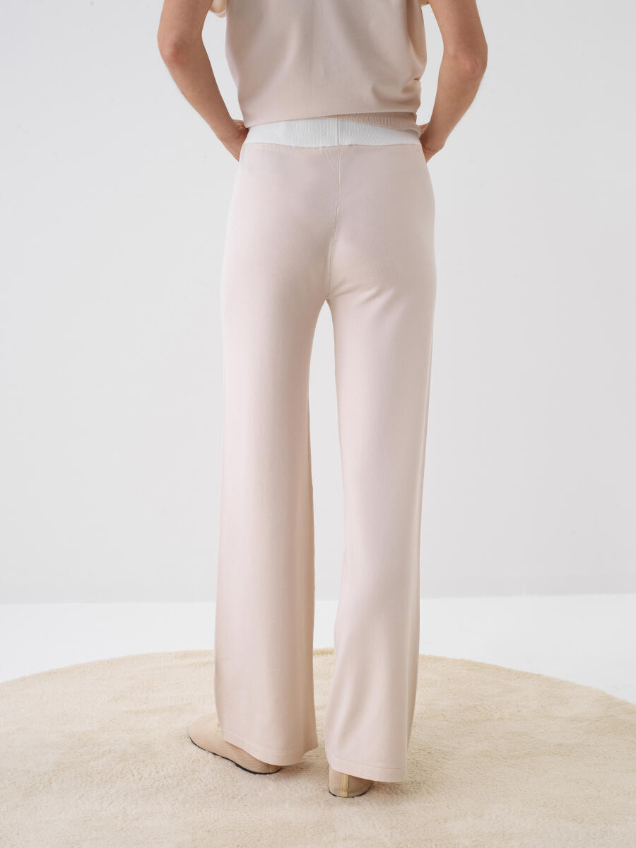 Naturel Doğal Dökümlü Oversize Pantolon - 4