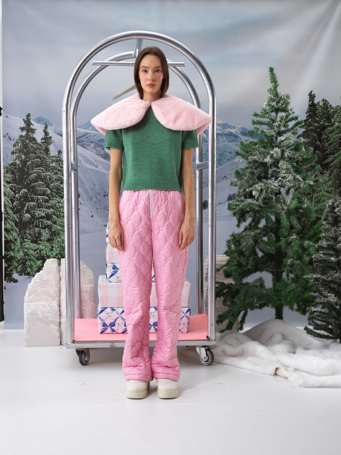 Pembe Formunu Koruyan Oversize Pantolon - Xint