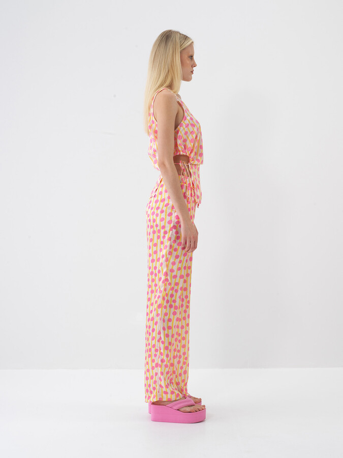 Pembe Formunu Koruyan Oversize Pantolon - 3