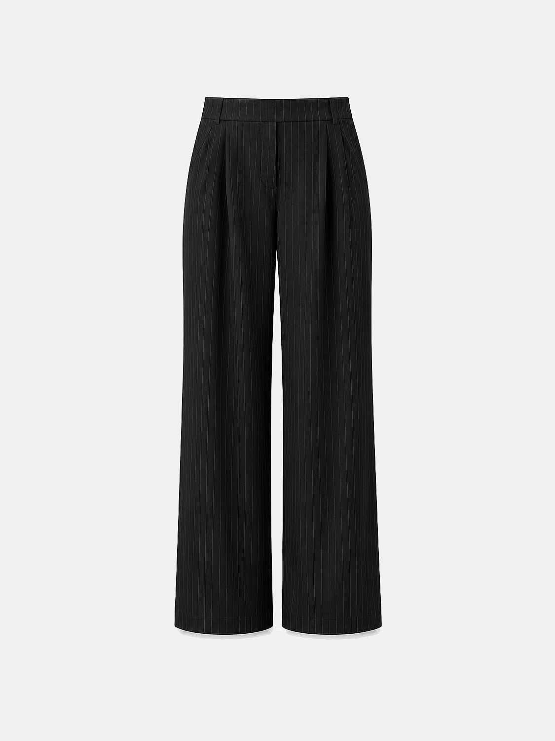 Siyah Esnek Dokulu Oversize Pantolon