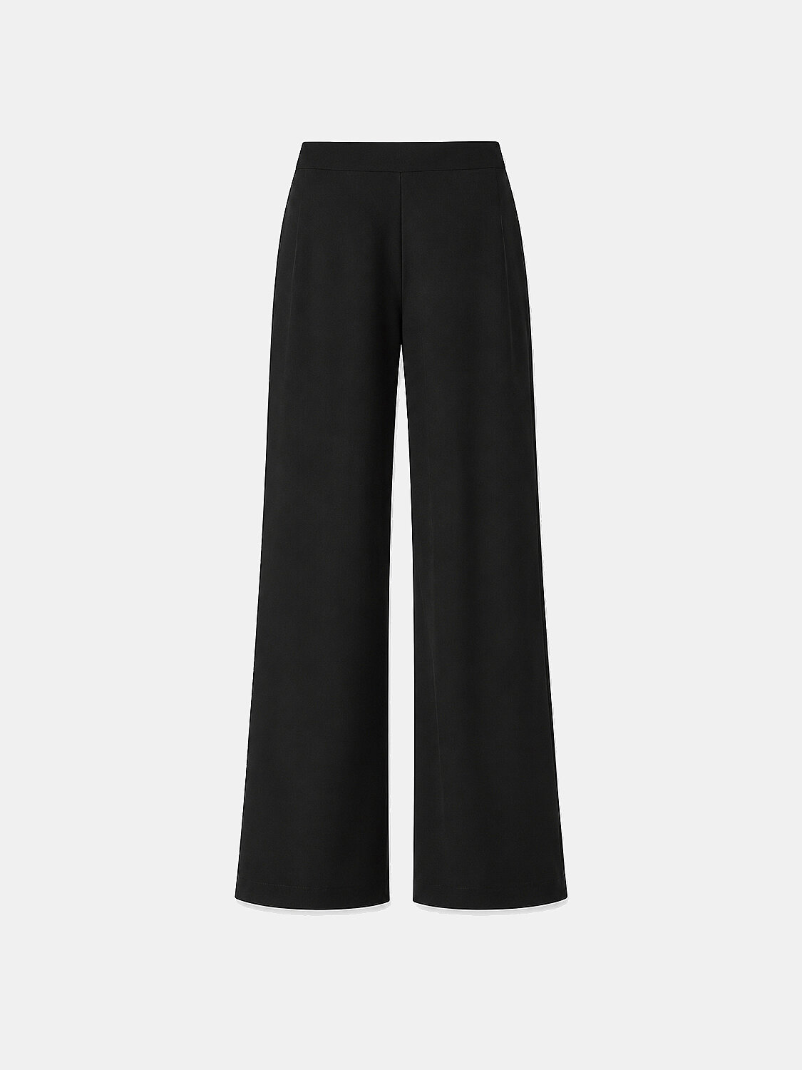 Siyah Esnek Dokulu Regular Fit Pantolon - 1
