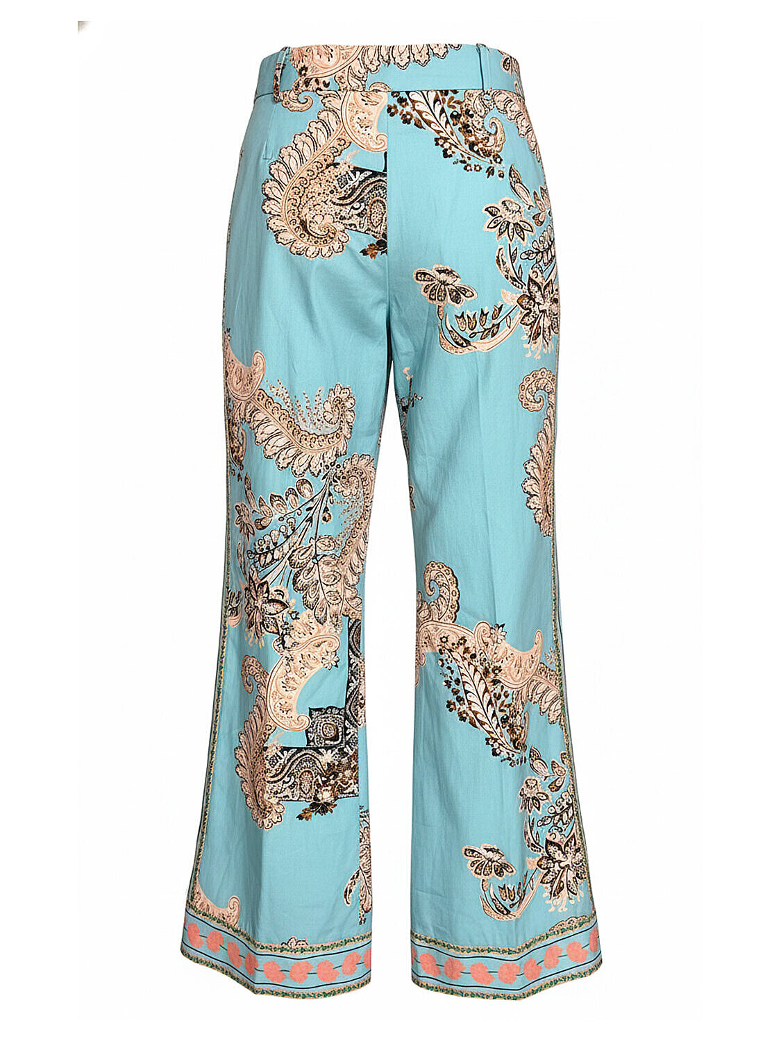Turkuaz Pamuk Dokulu Regular Fit Pantolon (5)