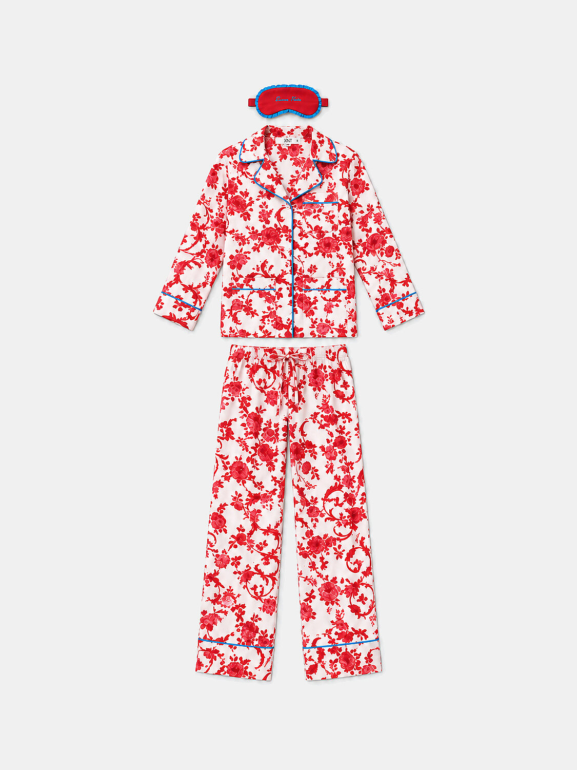 Kırmızı Regular Fit Saten Pijama Seti (1)
