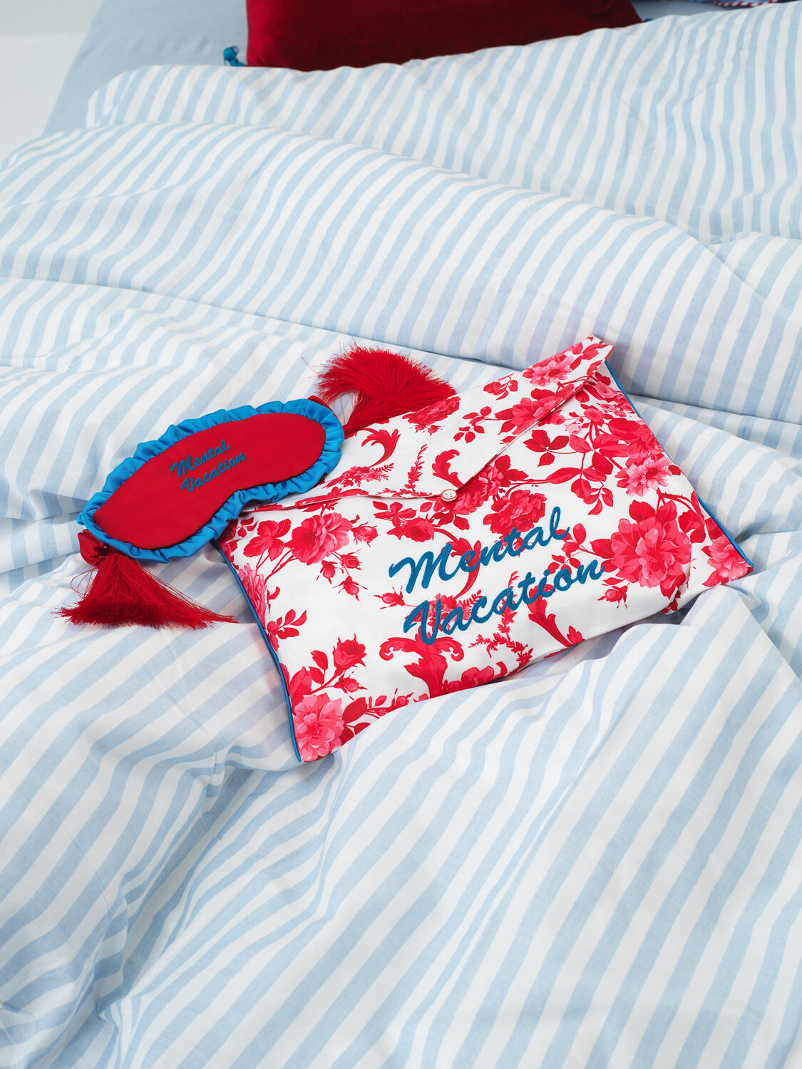 Kırmızı İpeksi Saten Regular Fit Pijama Seti - 7