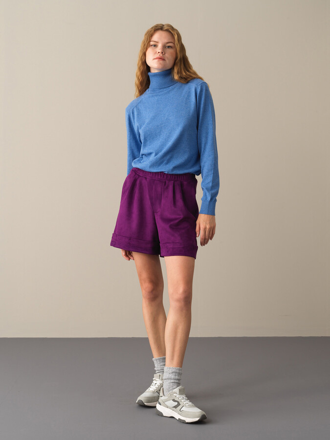 Mor Regular Fit Şort - 3