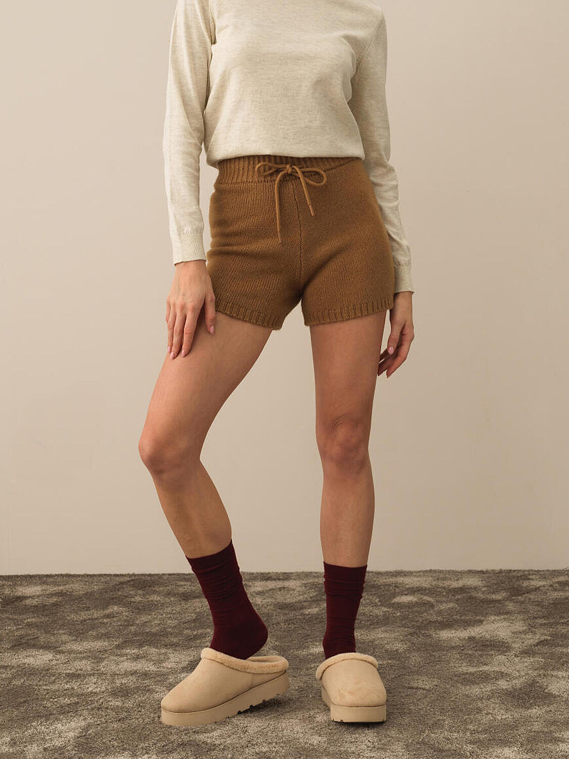Camel Regular Fit Triko Şort - 1