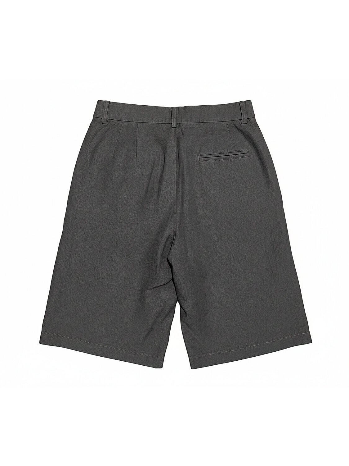 Haki %100 Keten Oversize Şort (5)