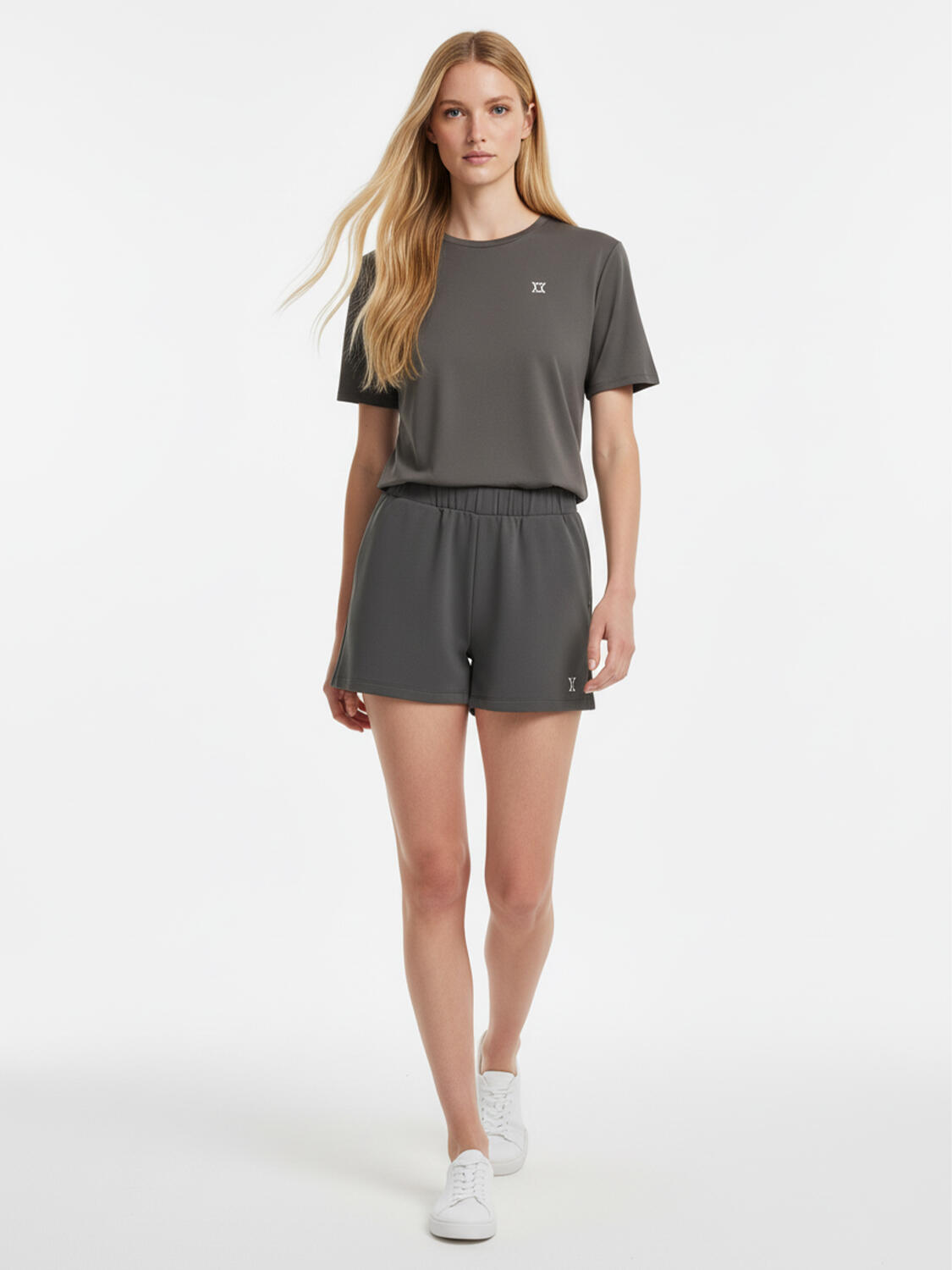 Haki Pamuk Dokulu Oversize Şort - 2