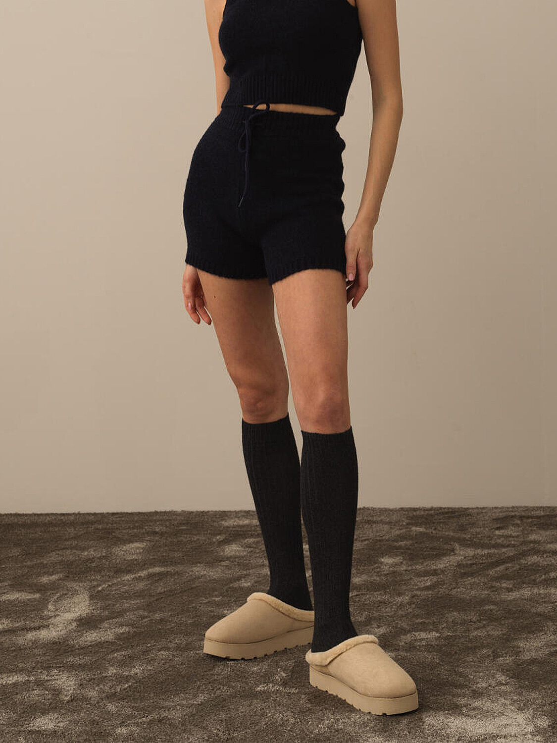 Lacivert Regular Fit Triko Şort