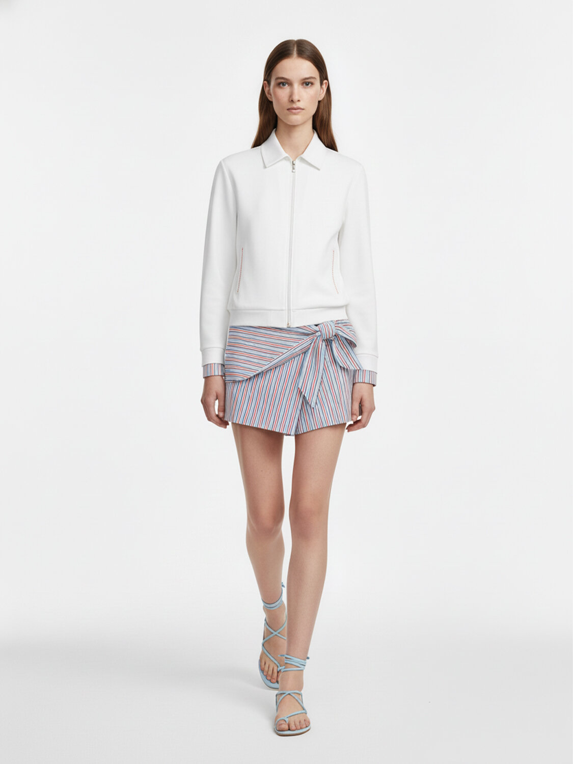 Mavi Pamuk Dokulu Regular Fit Şort (1)