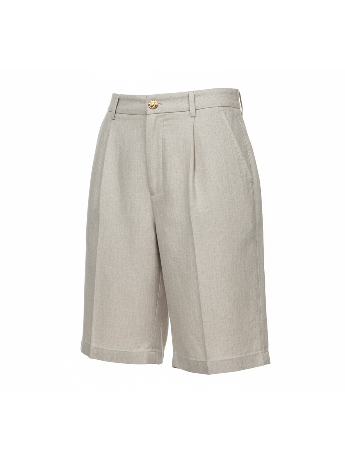 Naturel %100 Keten Oversize Şort - 5