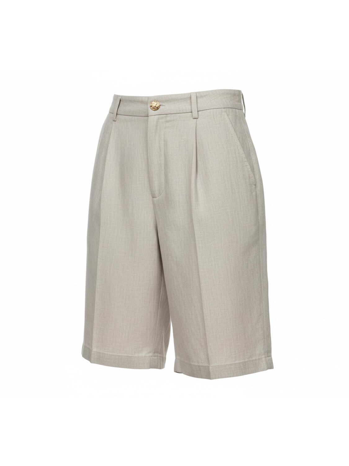 Naturel %100 Keten Oversize Şort - 5