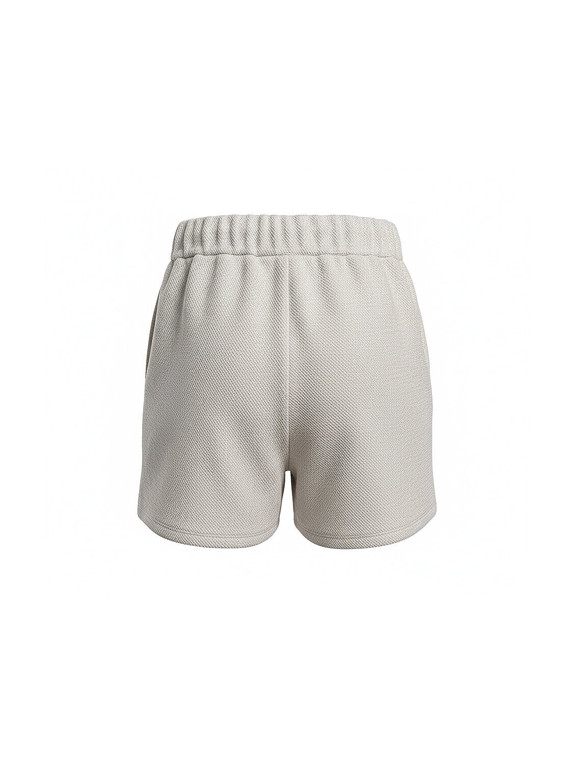 Naturel Pamuk Dokulu Oversize Şort (4)