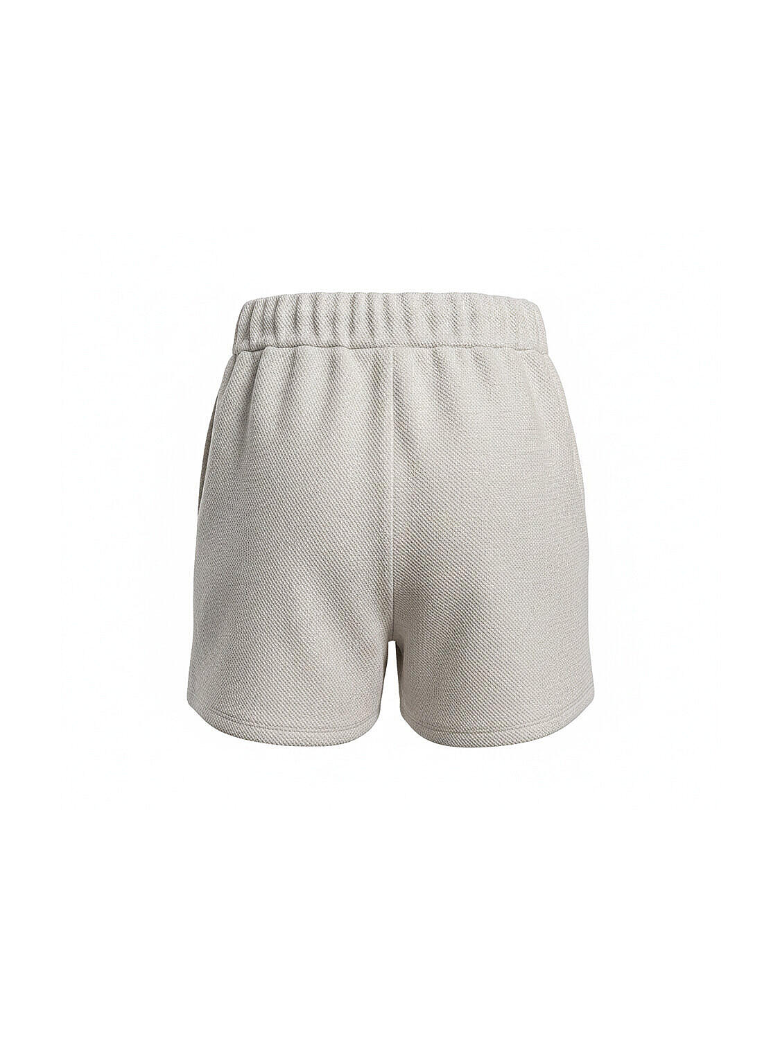 Naturel Pamuk Dokulu Oversize Şort (4)