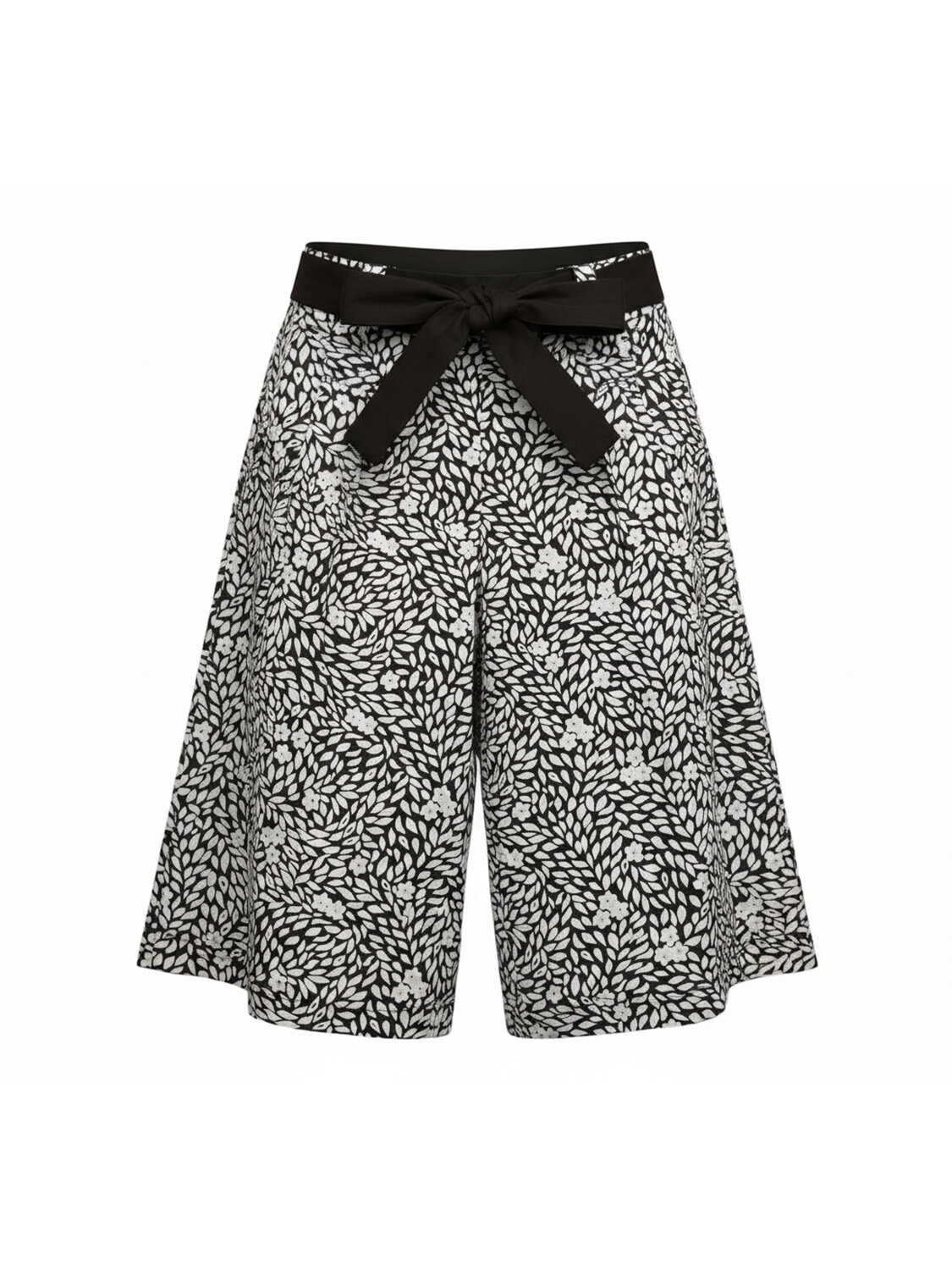 Siyah Pamuk Dokulu Regular Fit Şort - 4