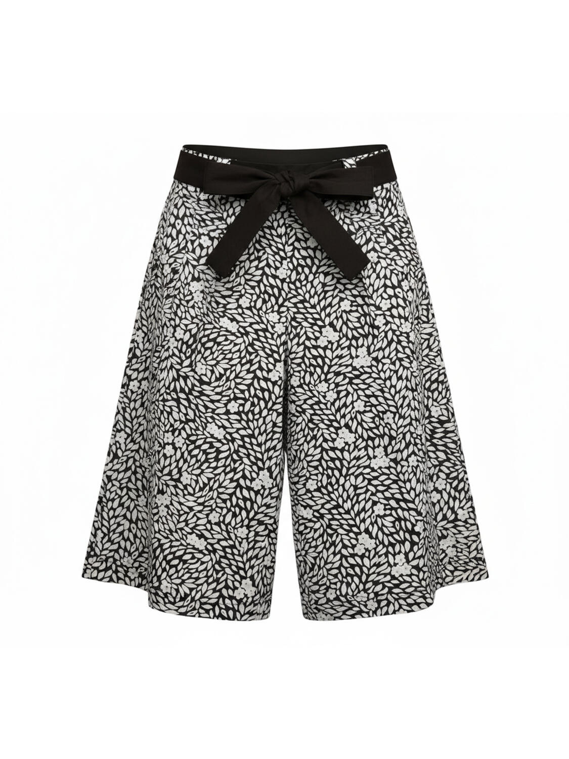 Siyah Pamuk Dokulu Regular Fit Şort - 4