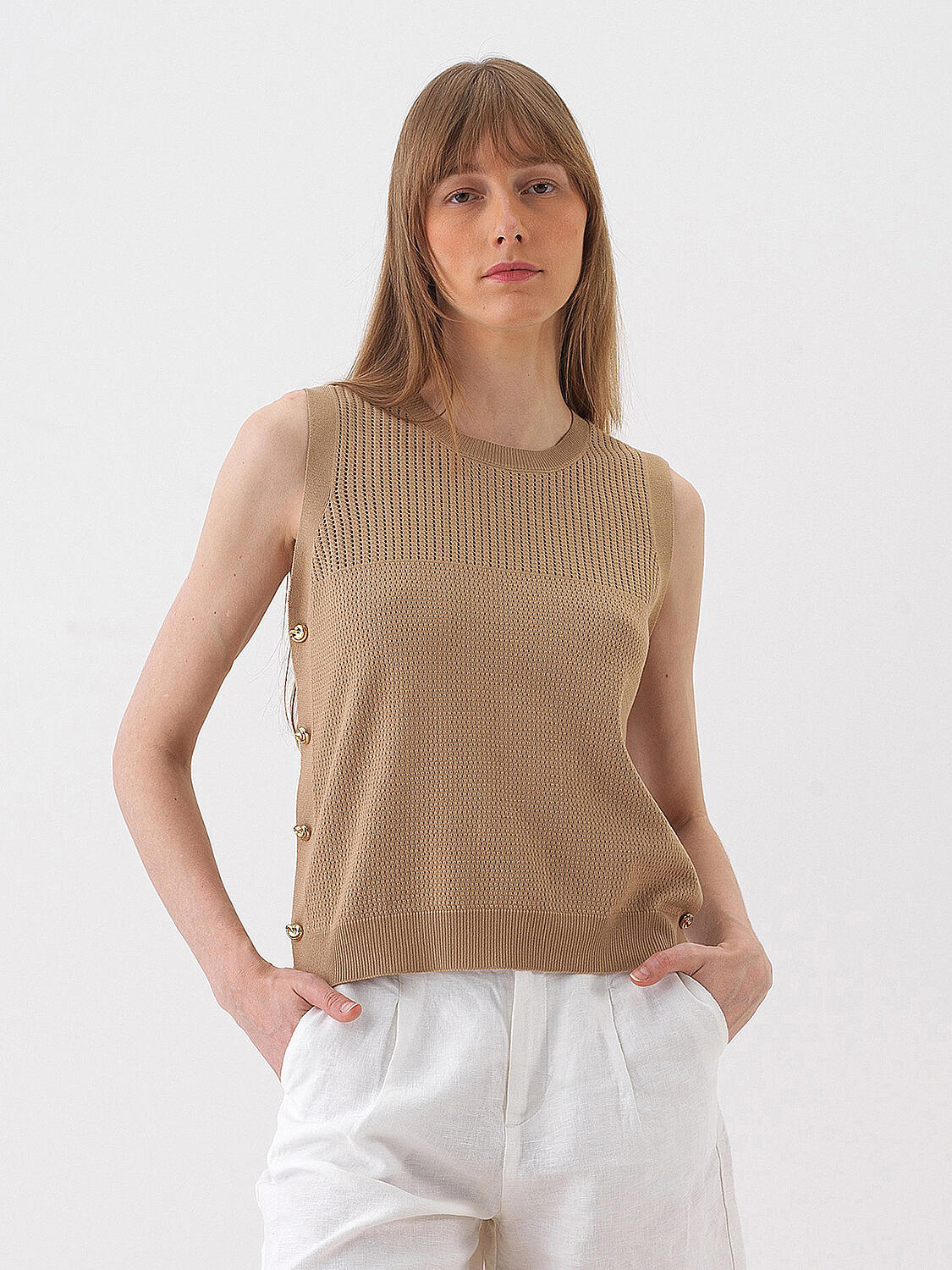 Camel Doğal Dökümlü Regular Fit Süveter - 2