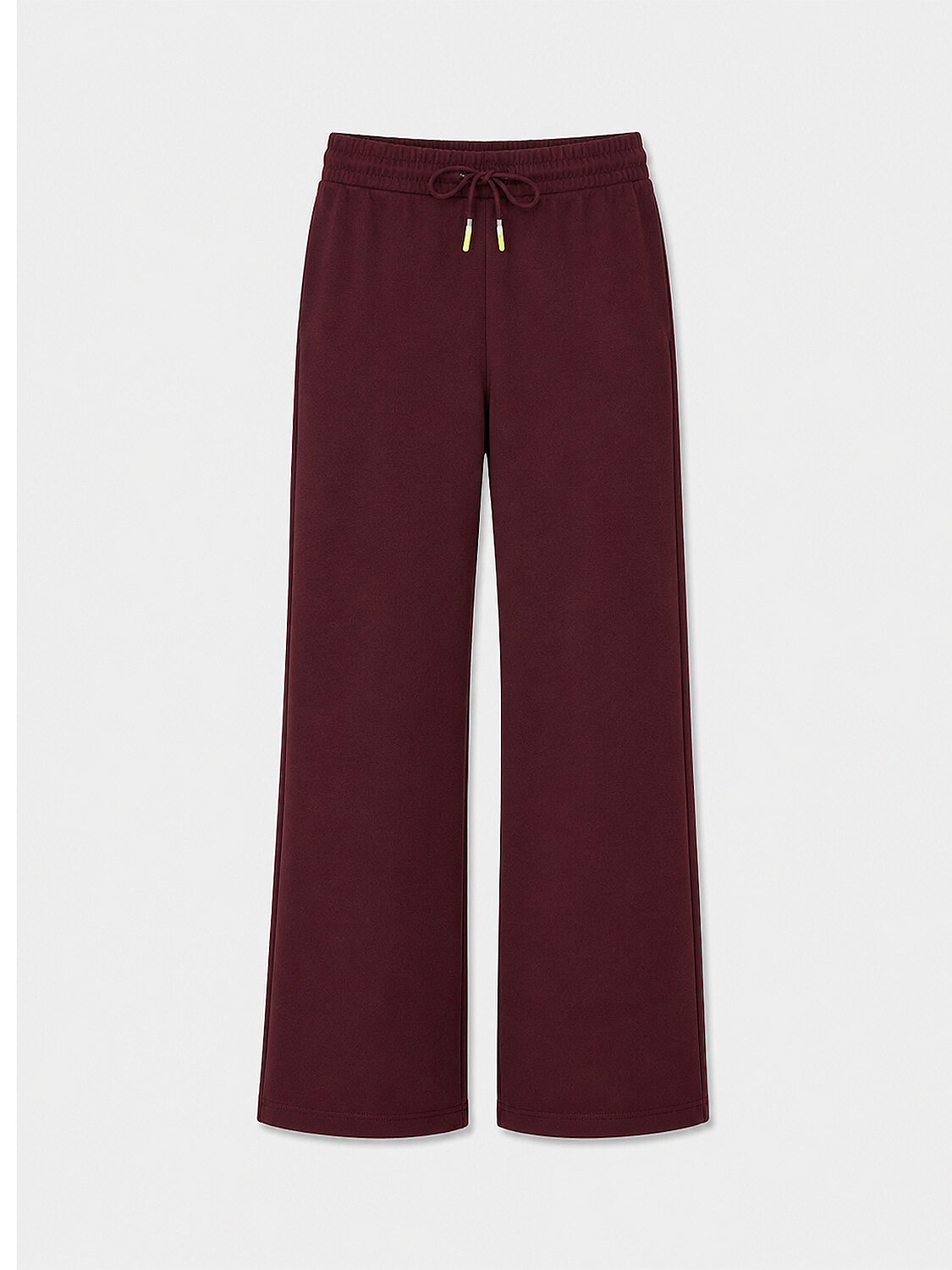 Bordo Pamuk Dokulu Oversize Sweat Pantolon - 6