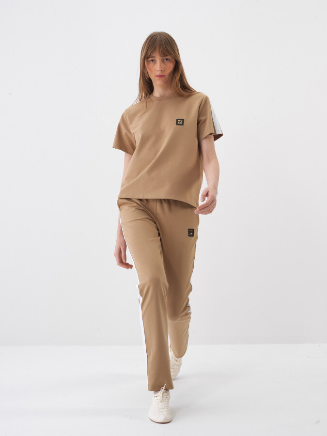 Camel Pamuk Dokulu Regular Fit Sweat Pantolon (1)