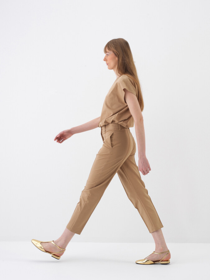Camel Pamuk Dokulu Regular Fit Sweat Pantolon - 3