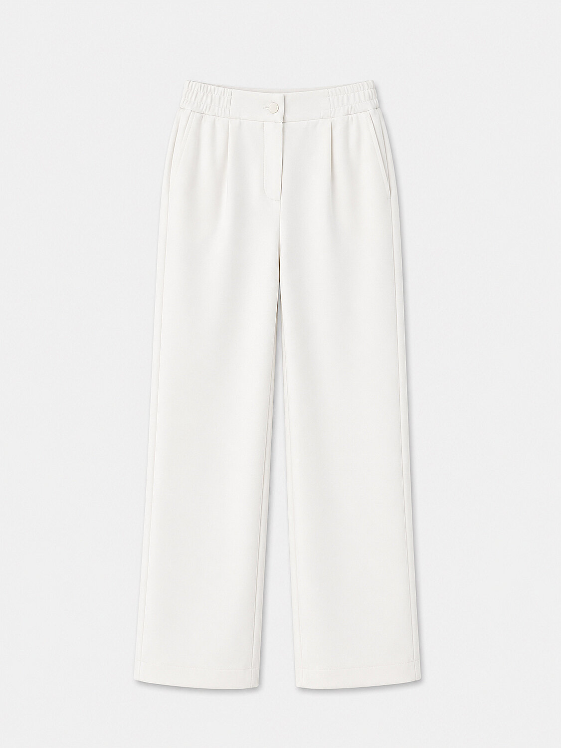 Ekru Pamuk Dokulu Oversize Sweat Pantolon - 5
