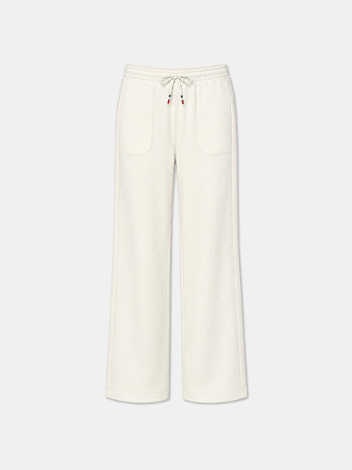 Ekru Pamuk Dokulu Oversize Sweat Pantolon