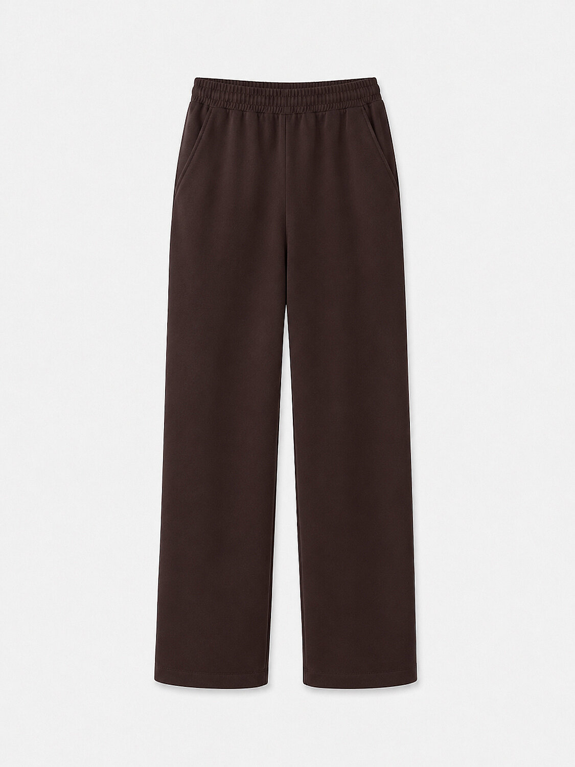Kahverengi Pamuk Dokulu Oversize Sweat Pantolon - 5