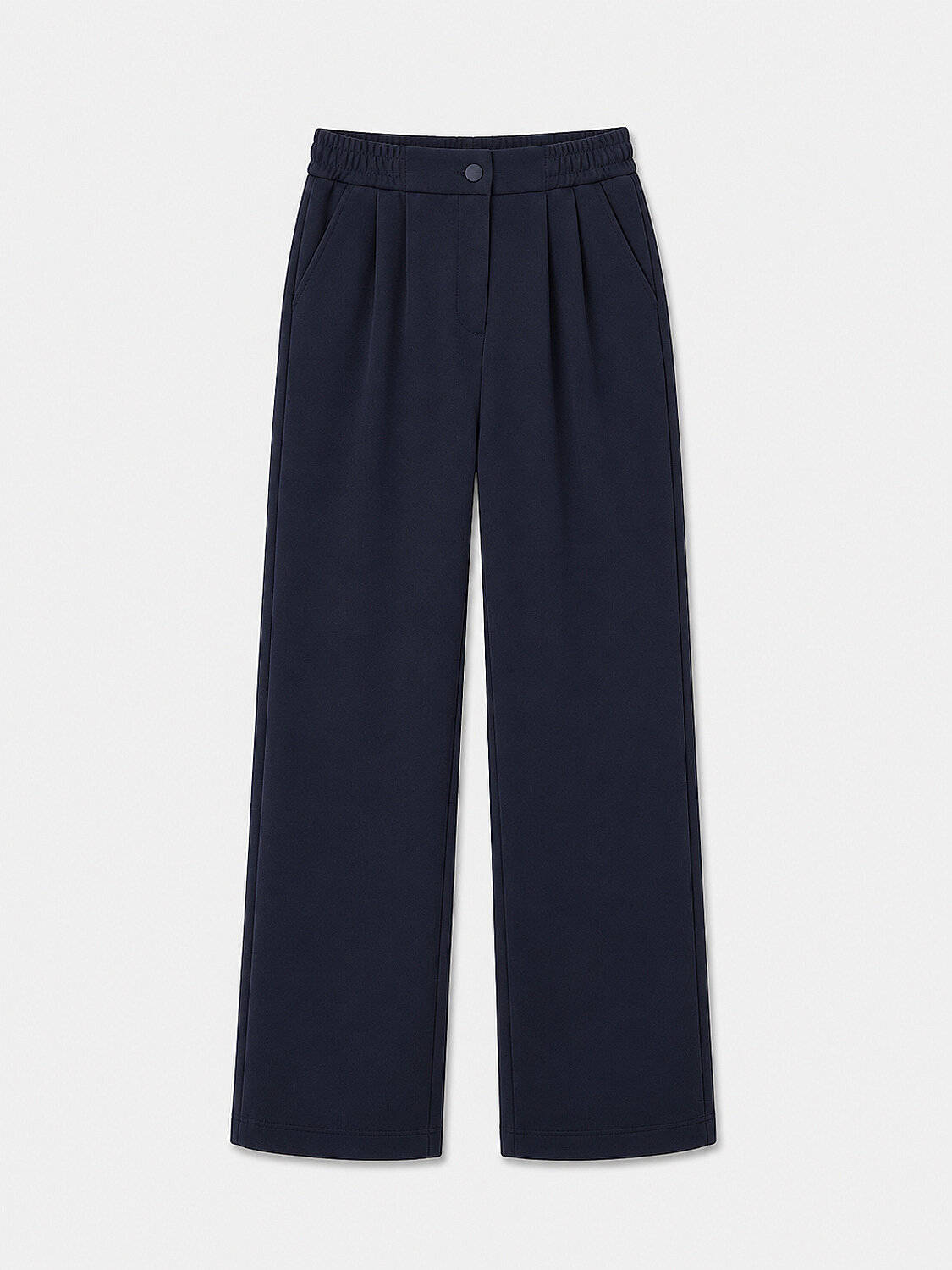Lacivert Pamuk Dokulu Oversize Sweat Pantolon - 5