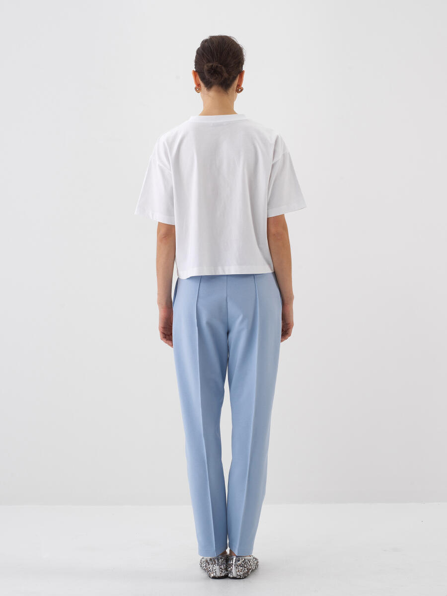 Mavi Pamuk Dokulu Regular Fit Sweat Pantolon - 4
