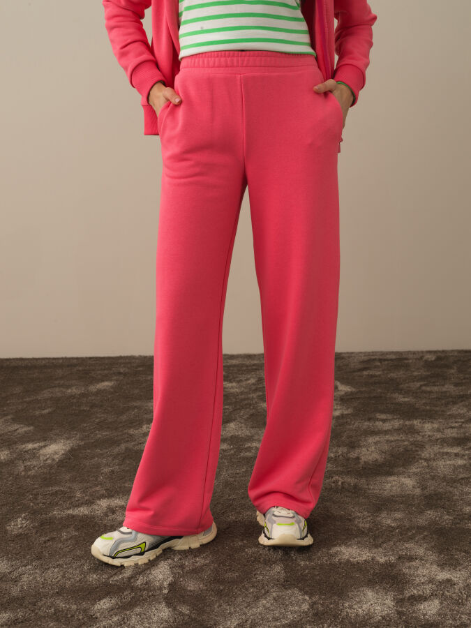 Pembe Pamuk Dokulu Regular Fit Sweat Pantolon - Xint