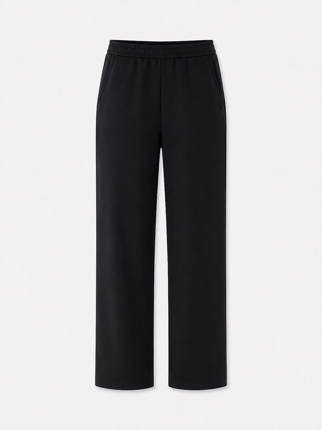Siyah Pamuk Dokulu Oversize Sweat Pantolon - 5