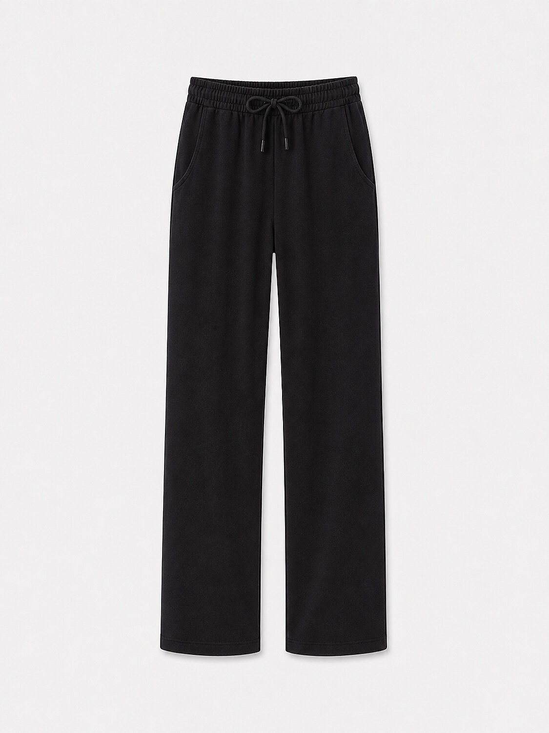 Siyah Pamuk Dokulu Oversize Sweat Pantolon - 5