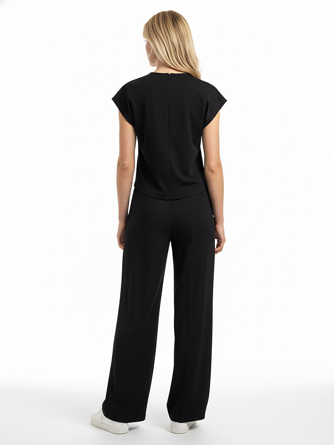 Siyah Pamuk Dokulu Oversize Sweat Pantolon (3)