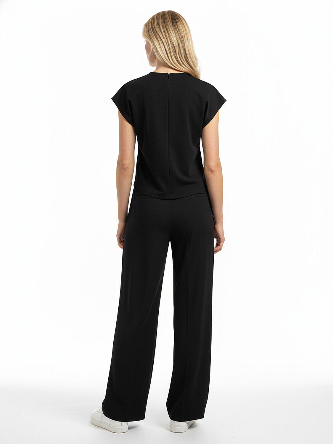 Siyah Pamuk Dokulu Oversize Sweat Pantolon (3)