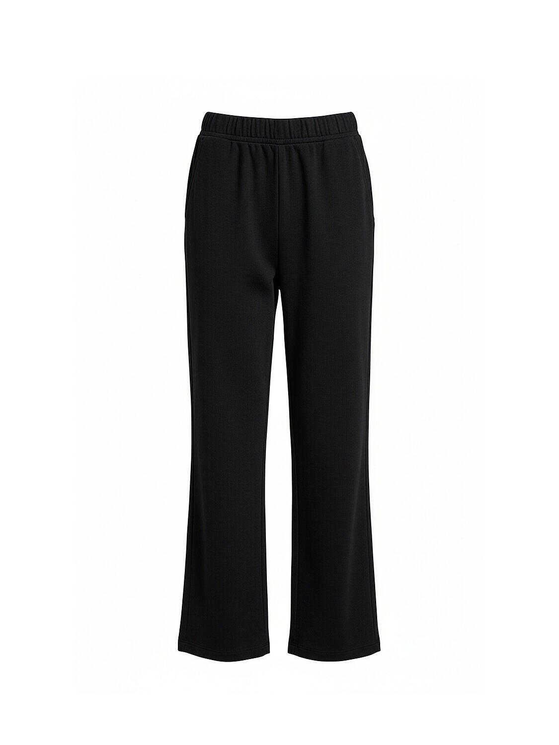 Siyah Pamuk Dokulu Oversize Sweat Pantolon (4)